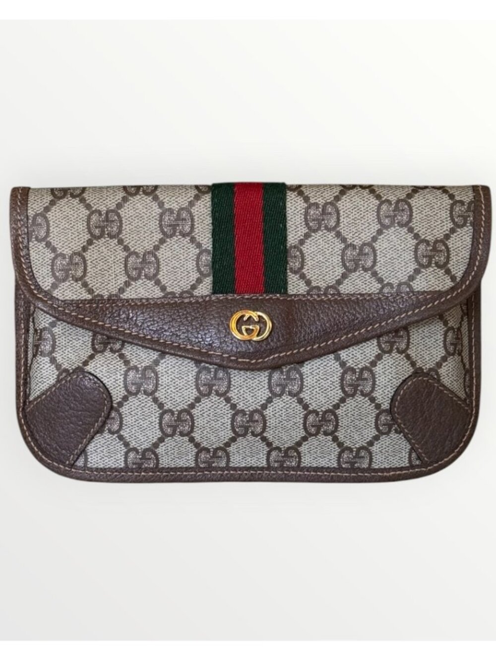 Gucci Vintage GG Supreme Sherry Line Pouch